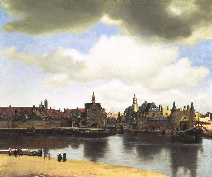 Johannes Vermeer View of Delft, oil painting image